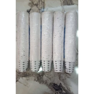 Nets Ambalaj 250 Adet 6,5 Oz Karton Bardak Yeşil Desen