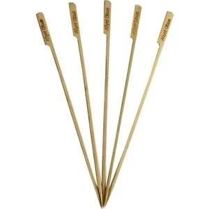 Yalova Ambalaj Bambu Çöp Şiş 25 Cm 50'Li- Afiyet Olsun