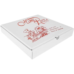 Yalova Ambalaj 50ADET Pizza Kutusu 33X33X4.5 (Cm) Beyaz