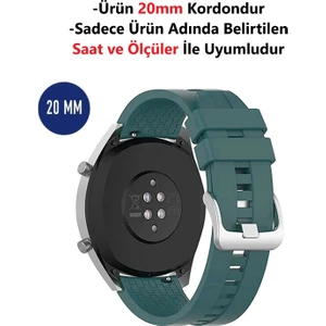 Samsung Galaxy Watch 4 - Galaxy Watch 3 (41MM) Uyumlu Yüksek Kalite Desenli Silikon Kordon