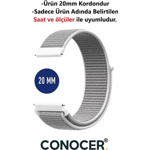 Samsung Galaxy Watch Active ve Active 2 - Galaxy Watch 3 (41MM) Uyumlu Hasır Dokuma Kordon Kayış