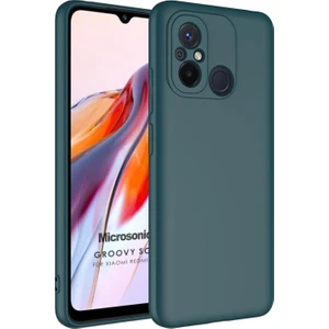 Xiaomi Redmi 12C Kılıf Groovy Soft Koyu Yeşil
