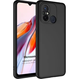 Xiaomi Redmi 12C Kılıf Groovy Soft Siyah