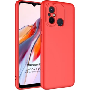 Xiaomi Redmi 12C Kılıf Groovy Soft Kırmızı