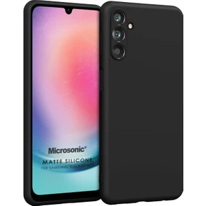 Matte Silicone Samsung Galaxy A24 Kılıf Siyah