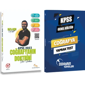 Doktrin Yayınları KPSS Coğrafya Soru Bankası ve Coğrafya Yaprak Test 2 Kitap