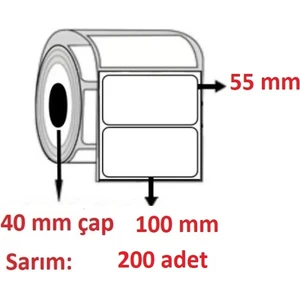 Özsaraç Etiket 100X55 250 Sarım