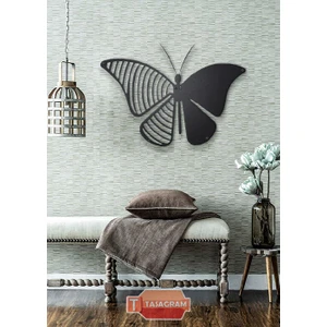 Butterfly Lazer Kesim Metal Tablo