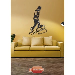 Atatürk Kocatepe Imzalı Dekoratif Metal Tablo 57 x 90 cm