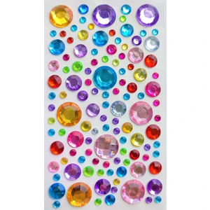 Giraffe Sticker Taş Sticker Renkli Yuvarlak Yapışkanlı Saç , Yüz Ve Tırnak Taşı Işıltılı Parlak