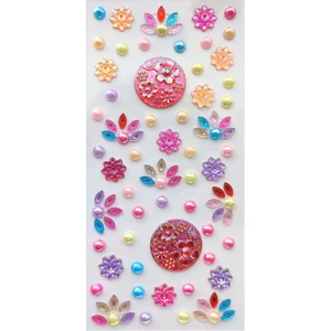 Giraffe Sticker Karışık Renkli Yapışkanlı Saç , Yüz ve Tırnak Taşı Parlak