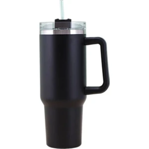 Kolu Araba Bardak 304 Paslanmaz Çelik Hasır Buz Kupa Araba Termos 40 Oz (Yurt Dışından)