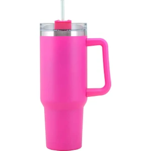 Kolu Araba Bardak 304 Paslanmaz Çelik Hasır Buz Kupa Araba Termos 40 Oz (Yurt Dışından)