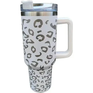 Kolu Araba Bardak 304 Paslanmaz Çelik Hasır Buz Kupa Araba Termos 40 Oz (Yurt Dışından)