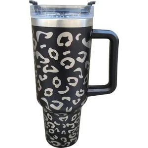 Kolu Araba Bardak 304 Paslanmaz Çelik Hasır Buz Kupa Araba Termos 40 Oz (Yurt Dışından)