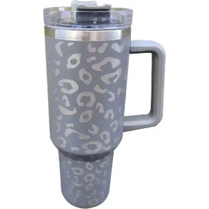 Kolu Araba Bardak 304 Paslanmaz Çelik Hasır Buz Kupa Araba Termos 40 Oz (Yurt Dışından)
