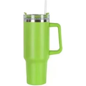 Kolu Araba Bardak 304 Paslanmaz Çelik Hasır Buz Kupa Araba Termos 40 Oz (Yurt Dışından)