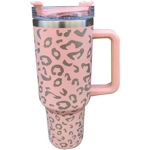 Kolu Araba Bardak 304 Paslanmaz Çelik Hasır Buz Kupa Araba Termos 40 Oz (Yurt Dışından)