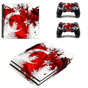 Kt Grup Muhteşem Türk Bayrağı Playstation 4 Pro Full Sticker Kaplama