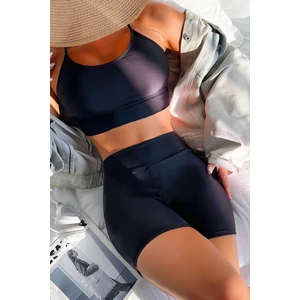 Sırtı Çapraz Şık Tankini Bikini Üstü