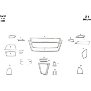 meriç cockpit design Meriç® Bmw F30 Ön Torpido Kaplama Maun 21 Parça 2013-›