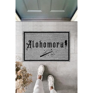 Dormot Home Modern Dijital Gri Baskı Harry Potter Alohomora 70X45CM Dekoratif Kapı Önü Paspası