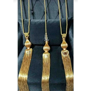 CF Design Fon Perde Tavan Bağlama Püsküllü Braçol Set