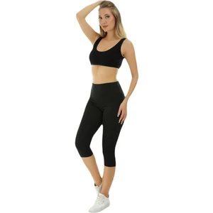 Kalın Kemer (Likralı) Yüksekbel Kapri Kadın Tayt 2043