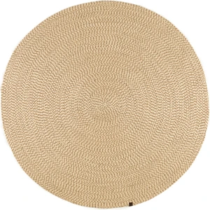 English Home Hull Jüt Dekoratif Jüt Kilim 90 x 90 cm Naturel