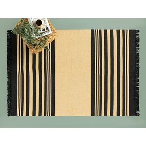 English Home Lara Tiar Dokuma Kilim 60 x 100 cm Krem Siyah