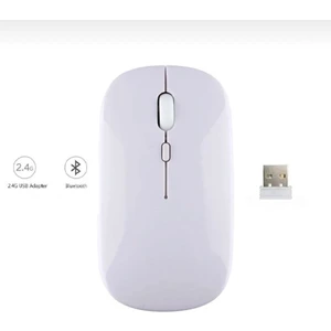 Alfa MEC Apple iPad 2 3 4 Uyumlu Mouse Bluetooth Wireless Şarj Edilebilir Fare 2.4g