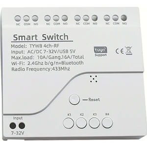 Tuyam Smart Tuya Destekli Akıllı 4 Kanallı Rf Wifi Anahtar