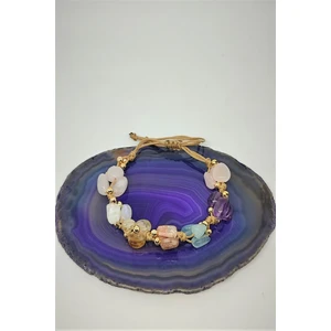 Bade Accessories Koç Burcu Doğal Taş Natürel Amorf Bileklik