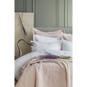 Apricitas Home Belmont Beige Çift Kişilik %100 Pamuk Nevresim Takımı ve Battaniye-Yatak Örtüsü Seti
