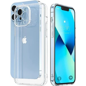 iPhone 14 Pro Max Kamera Korumalı Sararmaz Şeffaf Silikon Kılıf