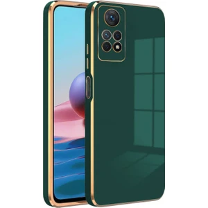 Xiaomi Redmi Note 12 Pro Kılıf Golden Silikon Kılıf Yeşil