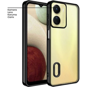 Vivo Y16 Kılıf Zebana Glint Silikon Kılıf Siyah