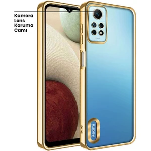 Xiaomi Redmi Note 12 Pro Kılıf Zebana Glint Silikon Kılıf Gold