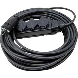 EC Shop Sas Kablo Ka  Başlıklı 10 Metre Siyah Uzatma Kablosu 3x2,5 mm