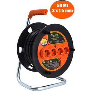 Bylion Makaralı Seyyar Uzatma Kablosu 3x1.5 mm (50 Metre)