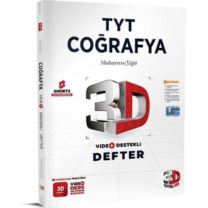 3D Yayınları TYT Video Destekli Coğrafya Defter Vdd