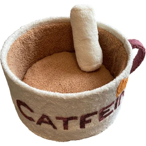 Lets Get Pet Catfeine Kahve Fincanı Tasarım Kedi Yatağı