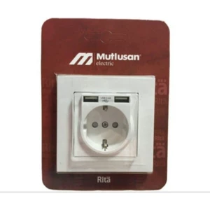 HIRDAVATÇIM06 Mutlusan Rita USB 2.4A Topraklı Priz