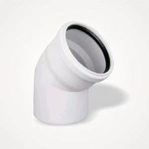 HIRDAVATÇIM06 50X45 Pvc Dirsek 50'lik 45 Derece Pimaş Atık Su Borusu Dönüş Parçası 2 Adet