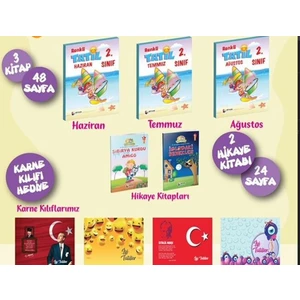 Dört Renk Yayınları 2. Sınıf Renkli Tatil Seti