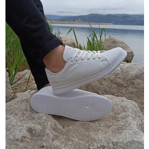 Best Of  041 Beyaz Sneaker Düz Taban Spor Ayakkabı