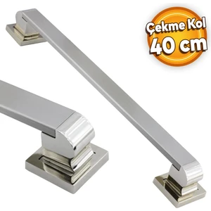 Bersel Çekme Kolu Çelik Kapı Dış Kapı Kolu Tutma Kulbu Saten Kulp 40 cm