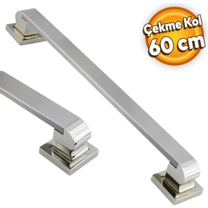 Bersel Çekme Kolu Çelik Kapı Dış Kapı Kolu Tutma Kulbu Saten Kulp 60 cm