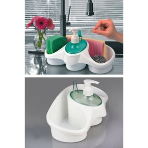 Mutfak Banyo Plastik Sıvı Sabunluk Süngerlik Yüzüklük TP-653