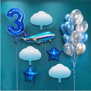 Çıtı Pıtı Store Çıtıpıtıstore Lüks Mavi Balon Seti